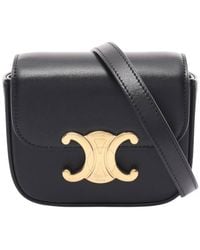 Celine - Shiny Calfskin Mini Claude Bag - Lyst