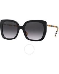 Burberry - Caroll Gray Gradient Square Sunglasses Be4323f 38538g 56 - Lyst
