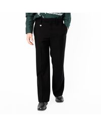 Burberry - Straight-Leg Wool Trousers, Brand Size 50 Us - Lyst