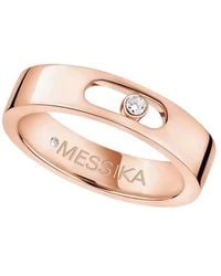 Messika - Move Joaillerie Rose Diamond Wedding Ring - Lyst