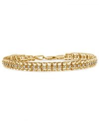 Haus of Brilliance - 10k Yellow Gold Plated .925 Sterling Silver 2.0 Cttw Diamond Double-link 7'' Tennis Bracelet - Lyst