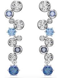 Swarovski - Constella Rhodium Plated Crystal Drop Earrings - Lyst