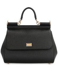 Dolce & Gabbana - Sicily Grande Leather Handbag - Lyst