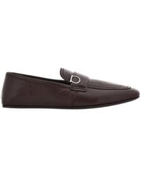 Ferragamo - Gancini-Plaque Slip-On Loafers - Lyst