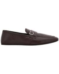 Ferragamo - Gancini-Plaque Slip-On Loafers, Size 9 - Lyst