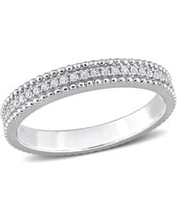 Amour - 1/10 Ct Tw Diamond Eternity Ring - Lyst