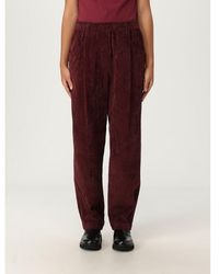 Brunello Cucinelli - Burgundy Corduroy Trousers - Lyst
