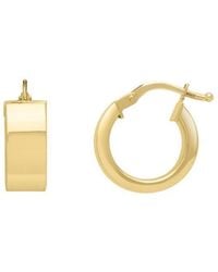 Tresorra - 14K Small Wedding Band Hoop Earrings - Lyst