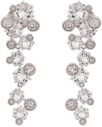Swarovski - Constella Rhodium Plated Drop Earrings - Lyst