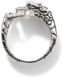 John Hardy - Legends Naga Pave Sapphire & 0.04Ct Diamond Ring - Lyst