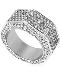 Swarovski - Dextera Pave Octagon Shape Cocktail Ring, Size 62 - Lyst
