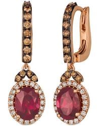 Le Vian - Ladies Raspberry Rhodolite Earrings Set - Lyst