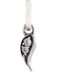 PANDORA - Me Sparkling Angel Wing Mini Dangle Charm - Lyst