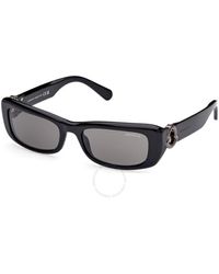 Moncler - Smoke Rectangular Sunglasses Ml0245 01a 55 - Lyst