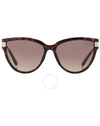 Guess Factory - Gradient Brown Cat Eye Sunglasses Gf6177 52f 55 - Lyst