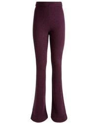 Bally - Orchid Wool Flared Trousers - Lyst