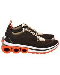 Ferragamo - Nima Knit Gancini Low-Top Sneakers - Lyst