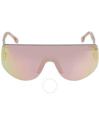 Carrera - Rose Gold Multilayer Shield Sunglasses Flaglab 12 0000/0j 99 - Lyst