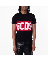 Gcds - Front Logo Cotton T-Shirt - Lyst