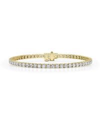 Brilliant Diamond - 10 Carat Round Lab Grown Diamond Tennis Bracelet - Lyst