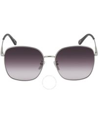 Chloé - Grey Square Sunglasses - Lyst