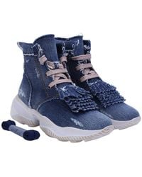 Hogan - Interaction Denim High-Top Sneakers - Lyst