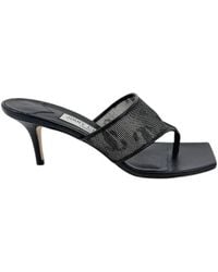 Jimmy Choo - Zenoba 65 Logo Mesh Sandals, Brand Size 36 Us - Lyst
