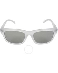 Arnette - Light Grey Mirror Silver Rectangular Sunglasses - Lyst