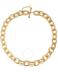 Rachel Glauber - 14k Gold Plated Cubic Zirconia Chain Necklace - Lyst