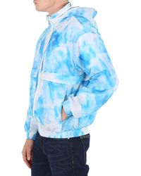 Calvin Klein - Seasonal Cloud Print Nylon Windbreaker Jacket - Lyst
