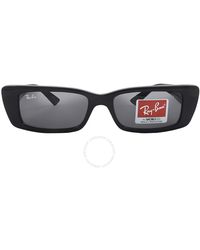 Ray-Ban - Teru Bio Based Dark Grey Rectangular Sunglasses Rb4425 667787 54 - Lyst