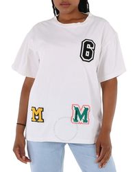 MM6 by Maison Martin Margiela - Mm6 Oversized Patches Tee - Lyst