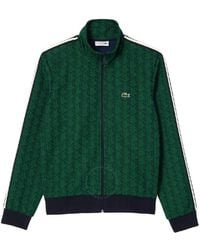Lacoste - Long Sleeves Cotton Zip Up Sweater, Brand Size 5 - Lyst