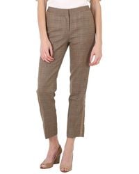 Burberry - Houndstooth Check Tailored Trousers, Brand Size 4 (Us - Lyst