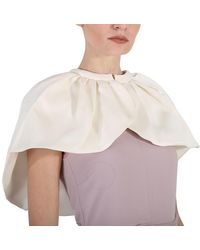 Burberry - Wreningham Cropped Cotton And Silk Cape - Lyst