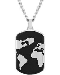 Robert Alton - And Stainless Steel Dog Tag Necklace - Lyst
