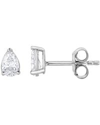 Brilliant Diamond - Sterling 0.50 Carat Lab Grown Diamond Stud Earrings For - Lyst