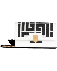 Balmain - 1945 Monogram Jacquard Crossbody Bag - Lyst