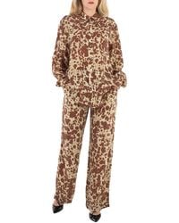 Nanushka - Tie Dye Sabrin Long-Sleeve Cupro Shirt - Lyst