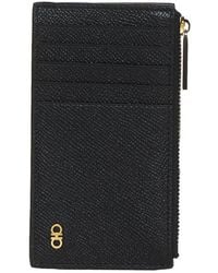 Ferragamo - Gancini Leather Card Holder - Lyst