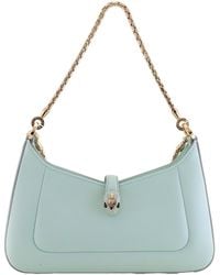 BVLGARI - Small Serpenti Baia Leather Shoulder Bag - Lyst