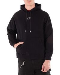 Gcds - Bling Logo Cotton Hoodie - Lyst