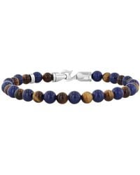 Robert Alton - Stainless Steel Tiger's Eye Bead Bracelet - Lyst