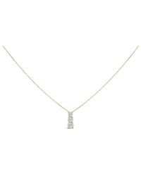 Haus of Brilliance - 14K 1/2 Cttw Lab Grown Diamond Three Stone Pendant Necklace - Lyst