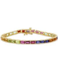 Amour - 9 1/10 Ct Tgw Multi-Gemstone Tennis Bracelet - Lyst