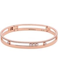 Messika - 18K Rose Move Romane Diamond Bangle - Lyst