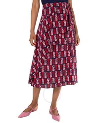 KENZO - Midnight Mermaid Print Wrap Skirt, Brand Size 34 (Us - Lyst
