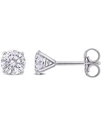 Created Forever - 1Ct Tdw Lab-Created Diamond Solitaire Stud Earrings - Lyst
