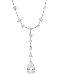 Created Forever - 15 5/8 Ct Tw Pear Shape And Round Lab-Grown Diamond Lariat Necklace - Lyst