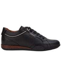 Bally - Fridia Leather Low-Top Sneakers, Brand Size 35 Us - Lyst